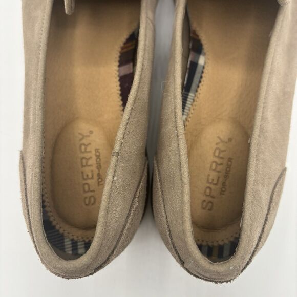 SPERRY WOMEN'S FAIRPOINT TAUPE SUEDE LOAFER SIZE: 9.5 Comfortable Stylish - Picture 6 of 8